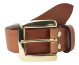 Dark Tan 1.5 Leather Belt