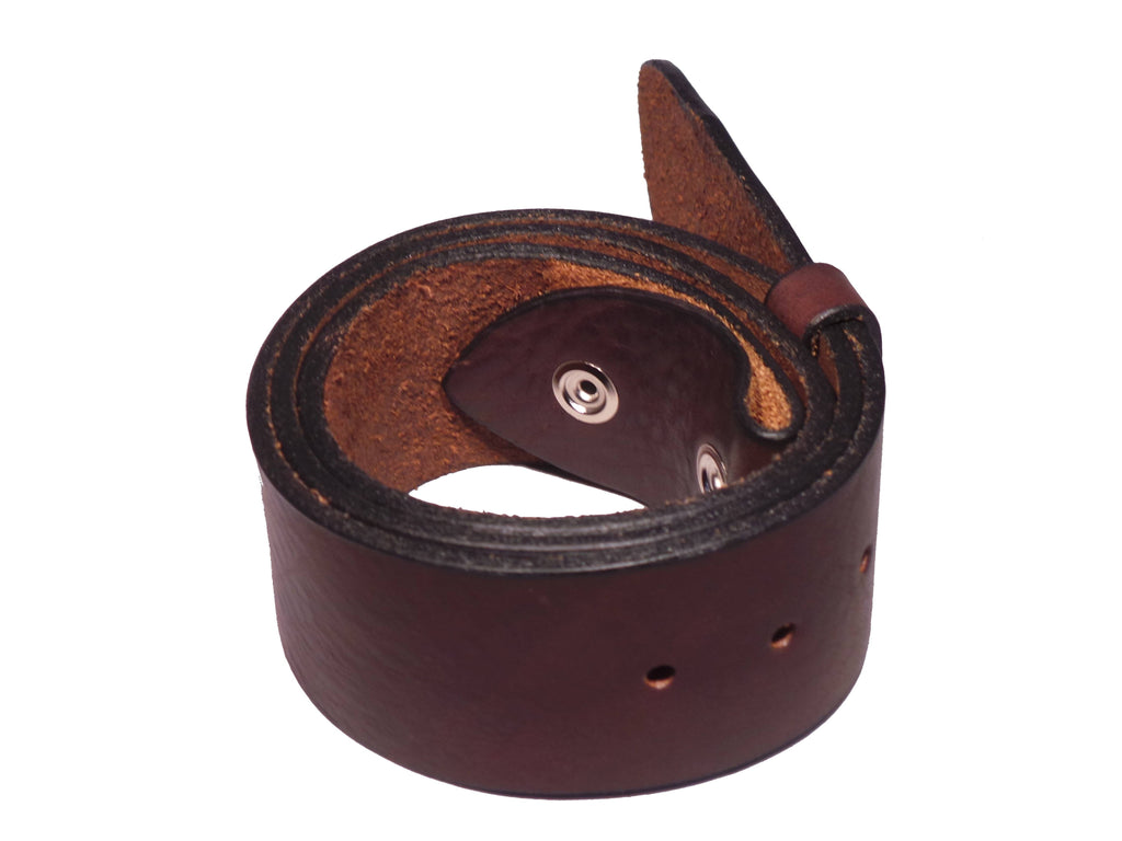Dark Brown 1 3/4 Inch Wide Belt Strap