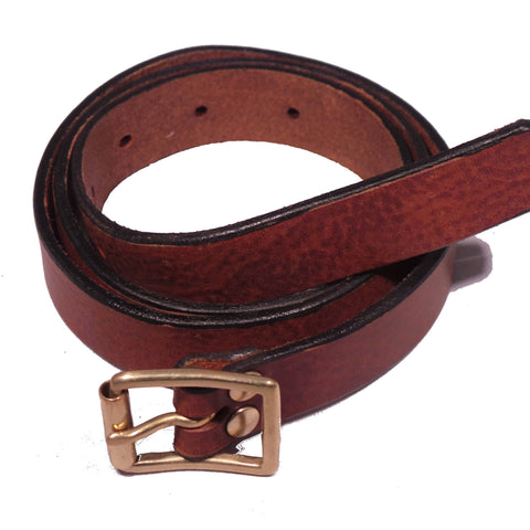 Dark Brown Leather Trouser Belt
