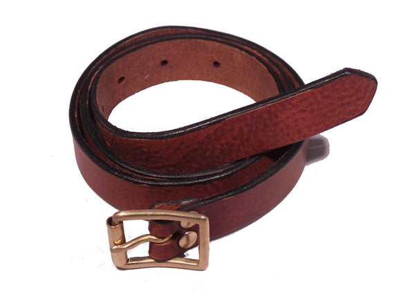 Dark Brown Leather Trouser Belt