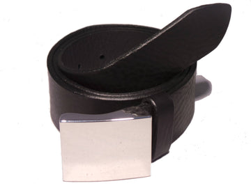 Designer Black Leather Belt