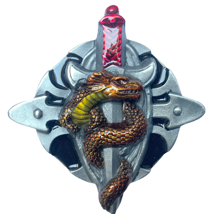 Dragon Talisman Black Belt Buckle