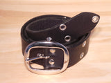 1 1/2" Inch Black Designer Leather Belt