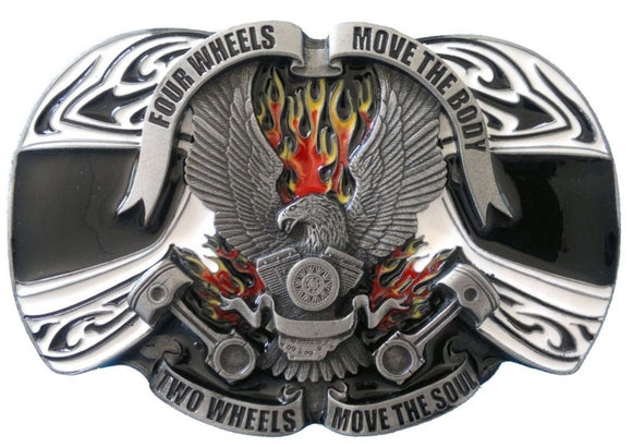 Four Wheels Move The Body Belt Buckle