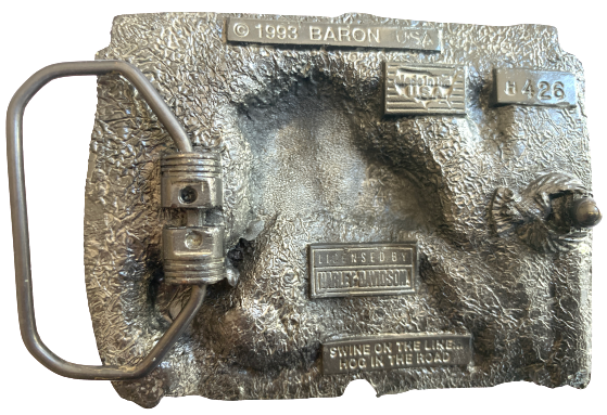 Harley Davidson Hog Wild Gold Belt Buckle – Buckle My Belt