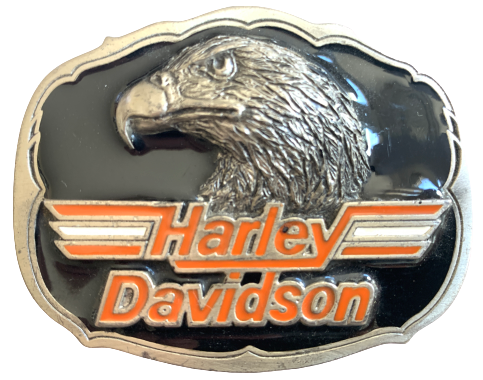 Harley Davidson Eagle Head Black Belt Buckle
