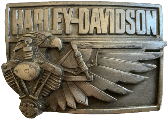 Harley Davidson Eagle Wing Engine Belt Buckle