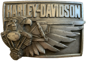 Harley Davidson Eagle Wing Engine Belt Buckle