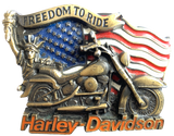 Harley Davidson Freedom to Ride Gold Belt Buckle