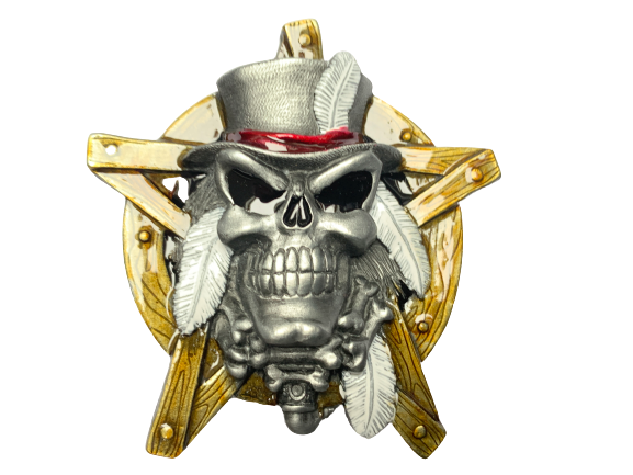 Skull Pentagram Belt Buckle