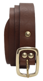 Brown 25mm Leather Trouser Belt