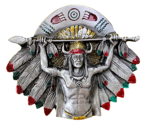Indian Chief Belt Buckle