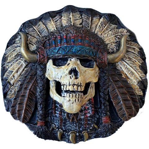Indian Skull Belt Buckle
