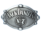Jack Daniels Old No.7 Pewter Belt Buckle