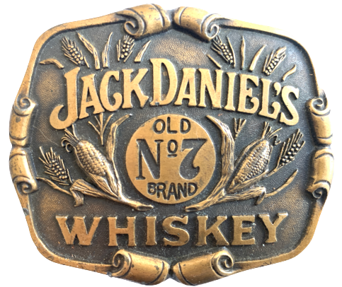 Jack Daniels Old No 7 Brand Whiskey Belt Buckle