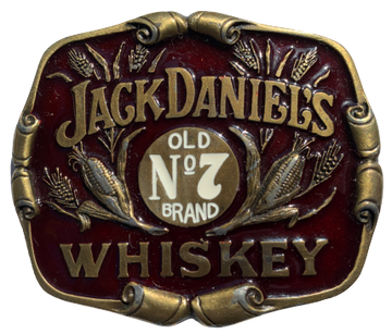 Jack Daniels Old No 7 Brand Whiskey Red Belt Buckle