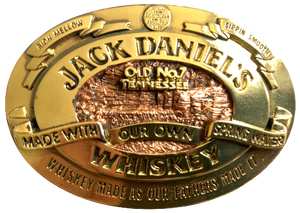 Jack Daniels Old No 7 Tennessee Gold Belt Buckle