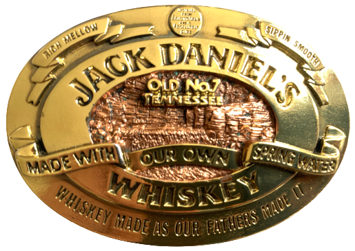 Jack Daniels Cowboy Belt Buckle with Old No.7 Logo