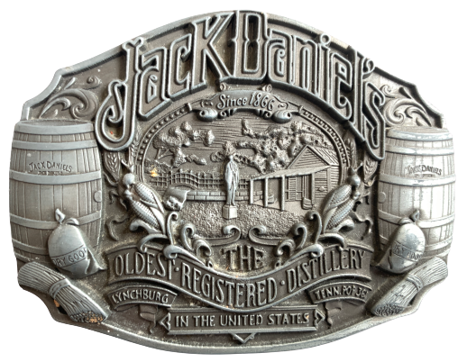 Jack Daniels Oldest Registered Distillery Belt Buckle
