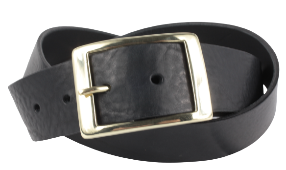 Black Leather Jean Belt
