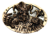 Last Laugh Gold Silver Belt Buckle