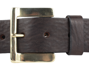 Dark Brown Leather Belt