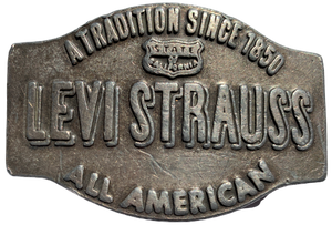 Vintage Levi Strauss A Tradition Since 1850 Belt Buckle