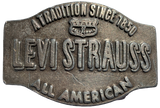 Vintage Levi Strauss A Tradition Since 1850 Belt Buckle