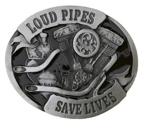 Loud Pipes Save Pipes Belt Buckle