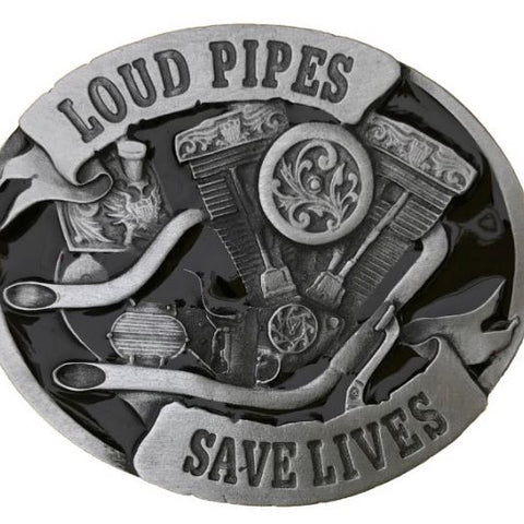 Loud Pipes Save Pipes Belt Buckle