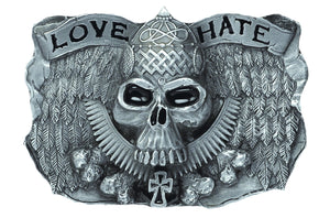 Love and Hate Belt Buckle
