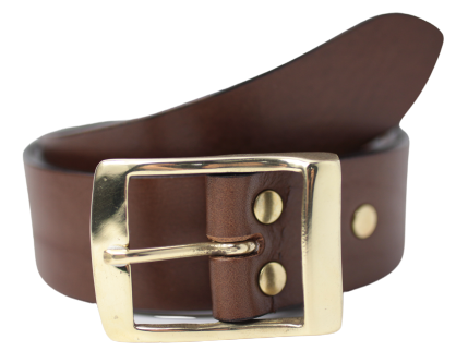 Men's Brown Leather Belt
