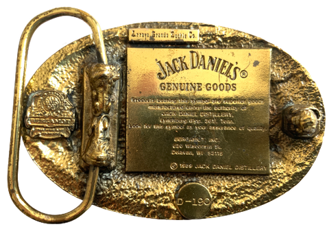 Jack Daniels Old No 7 Tennessee Gold Belt Buckle