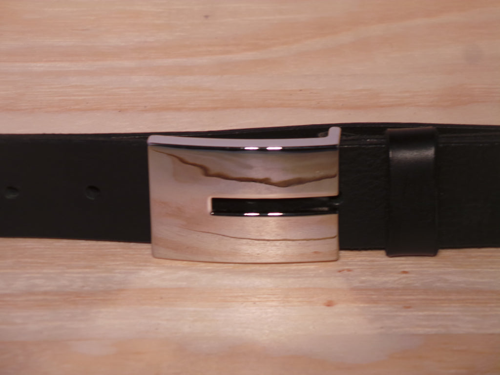 1 3/8" Inch Polished Cut Rectangle Buckle