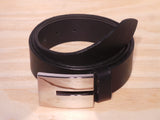 1 3/8" Inch Designer Black Leather Belt