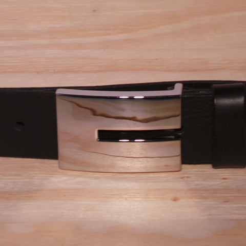 1 3/8" Inch Polished Cut Rectangle Buckle