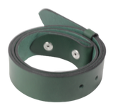 Green 1.25 Inch (32mm) Buckleless Leather Belt Strap