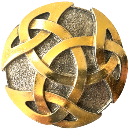 Round Celtic Intertwine Belt Buckle