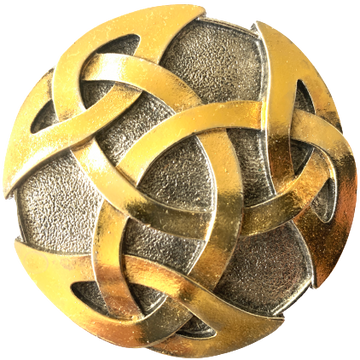 Round Celtic Intertwine Belt Buckle