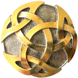 Round Celtic Intertwine Belt Buckle