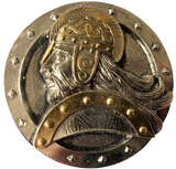 Round Viking Head Belt Buckle