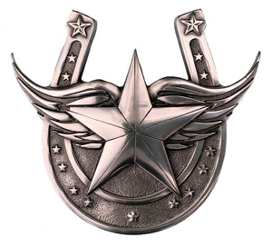 Star on Horseshoe Belt Buckle