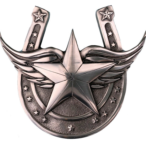 Star on Horseshoe Belt Buckle