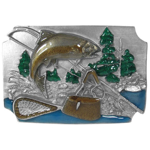 Trout Fishing Belt Buckle