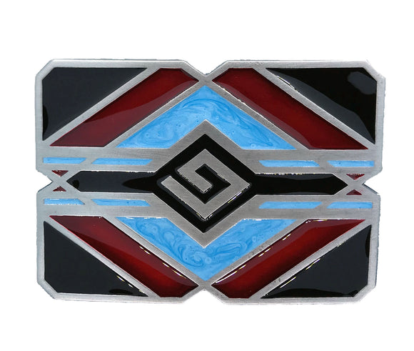 Turquoise Red Indian Belt Buckle