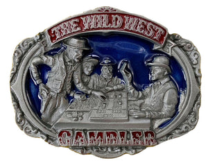The Wild West Gambler Belt Buckle