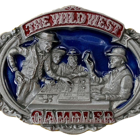 The Wild West Gambler Belt Buckle