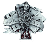 Dead Mans Hand Belt Buckle